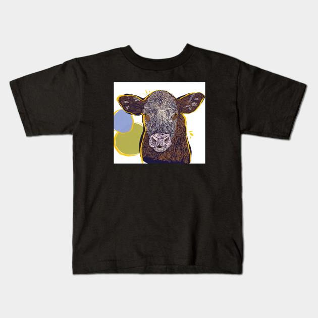 Cow Kids T-Shirt by flywithsparrows
